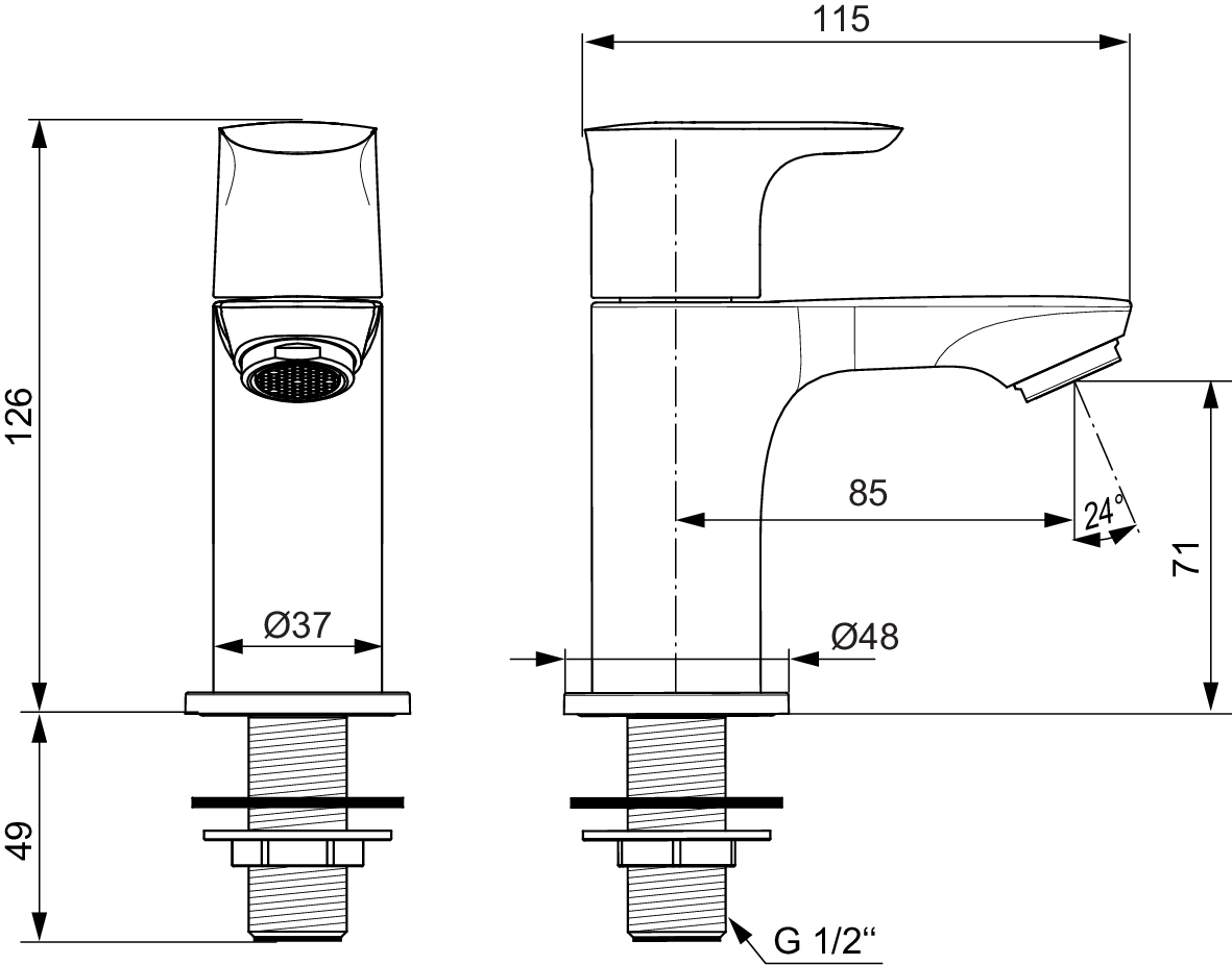 A7031GN techninis brėžinys