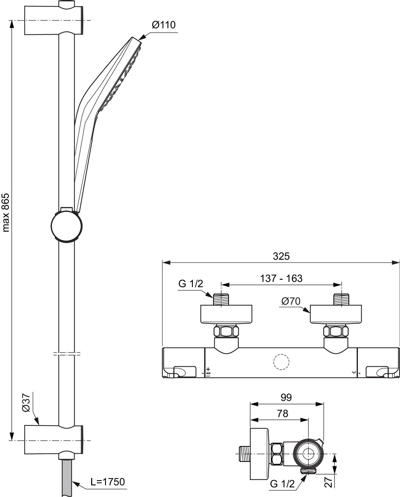 A7218AA techninis brėžinys
