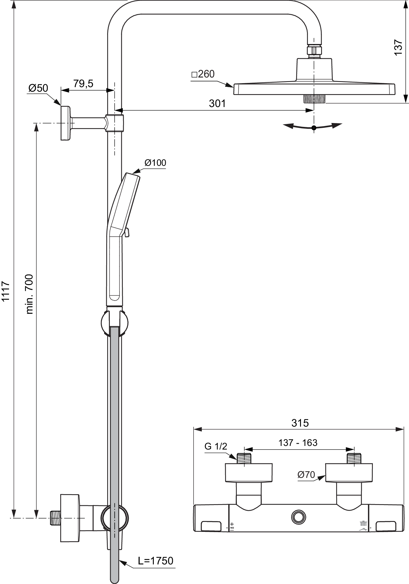 A8532XG techninis brėžinys