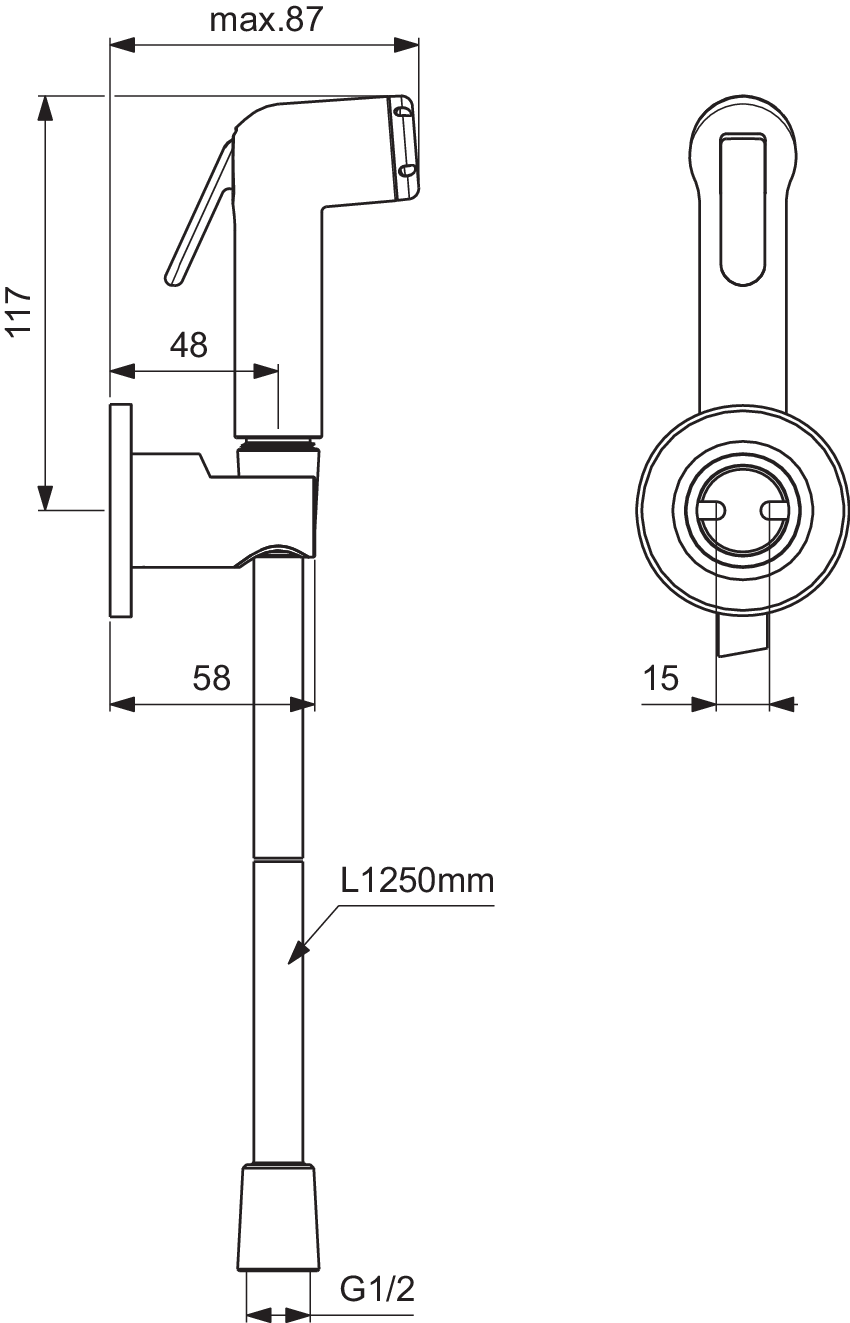 B0595GN techninis brėžinys