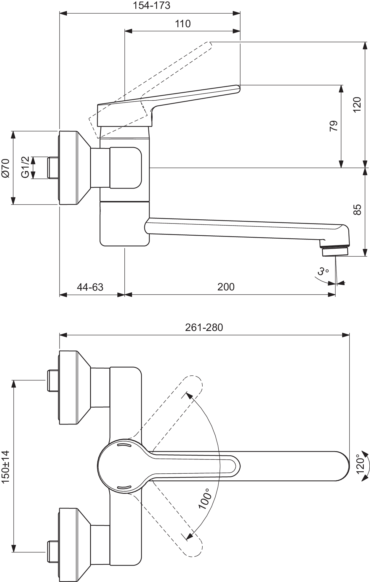 BC116AA techninis brėžinys