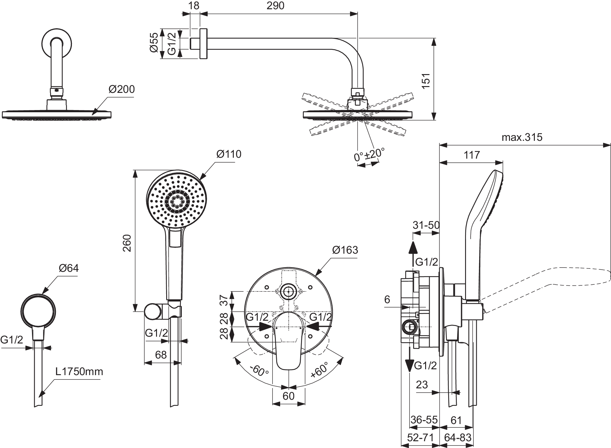BC447AA techninis brėžinys