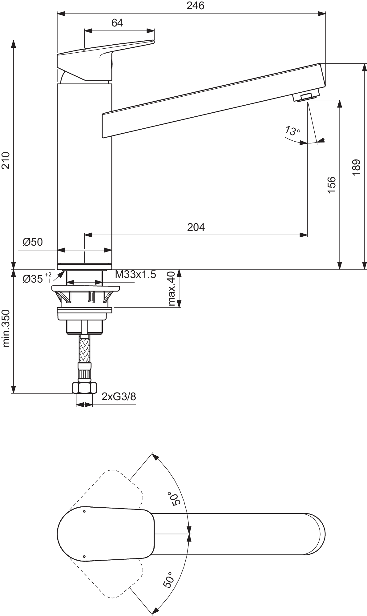 BD311AA techninis brėžinys