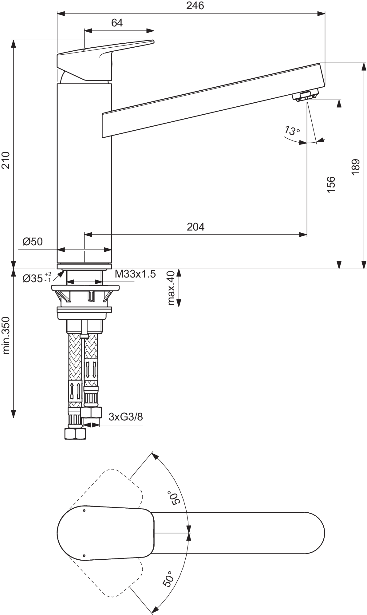 BD312AA techninis brėžinys