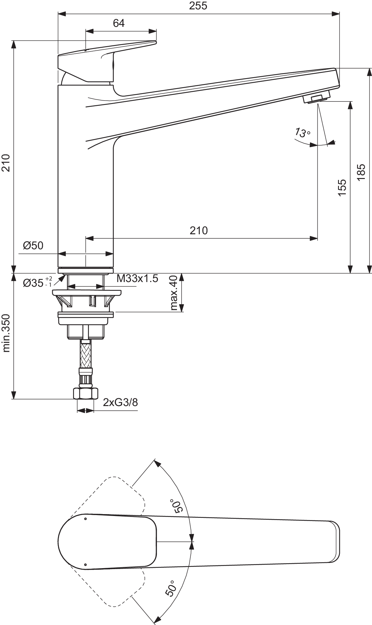 BD325AA techninis brėžinys