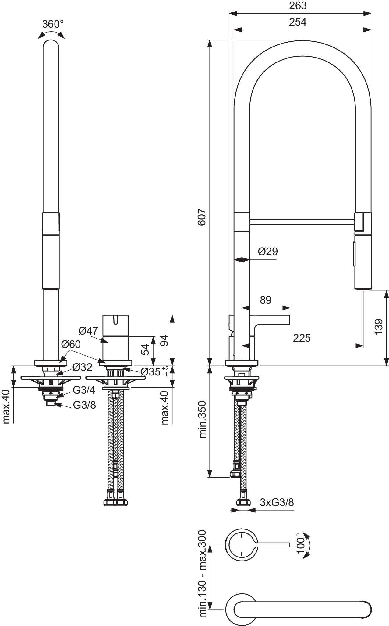 BD425GN techninis brėžinys