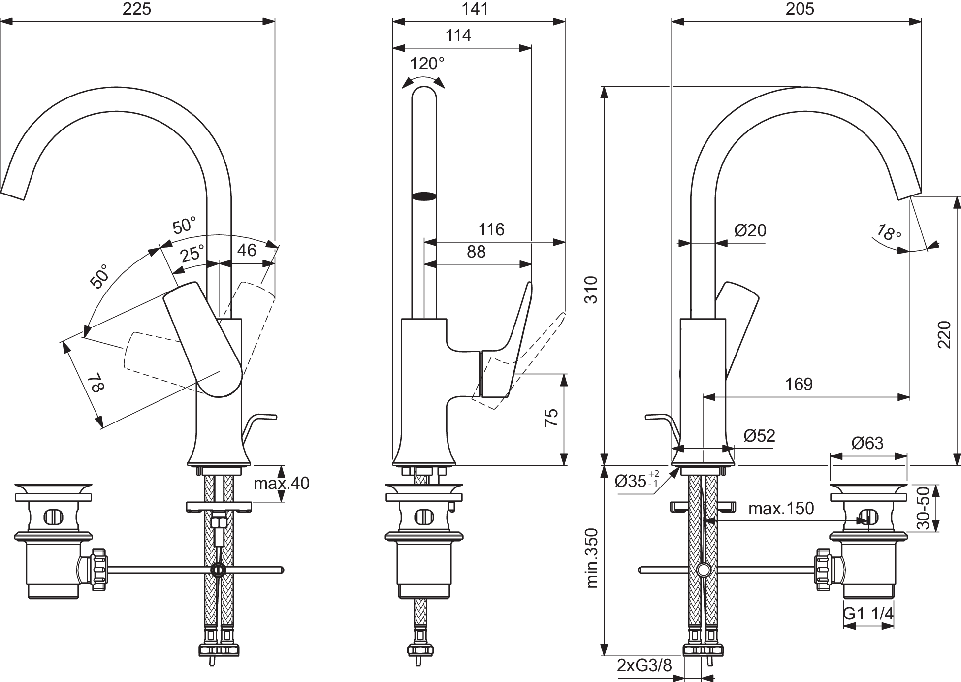 BD657GN techninis brėžinys