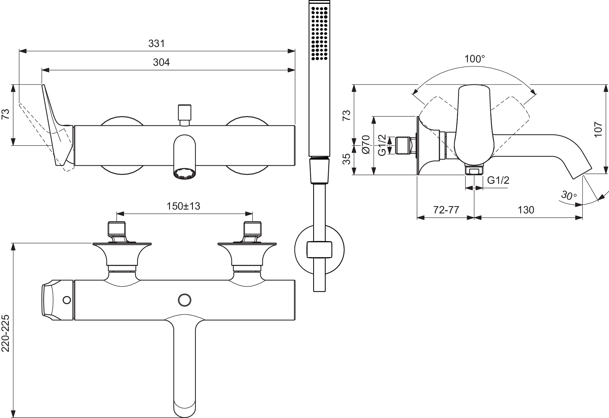 BD667A5 techninis brėžinys