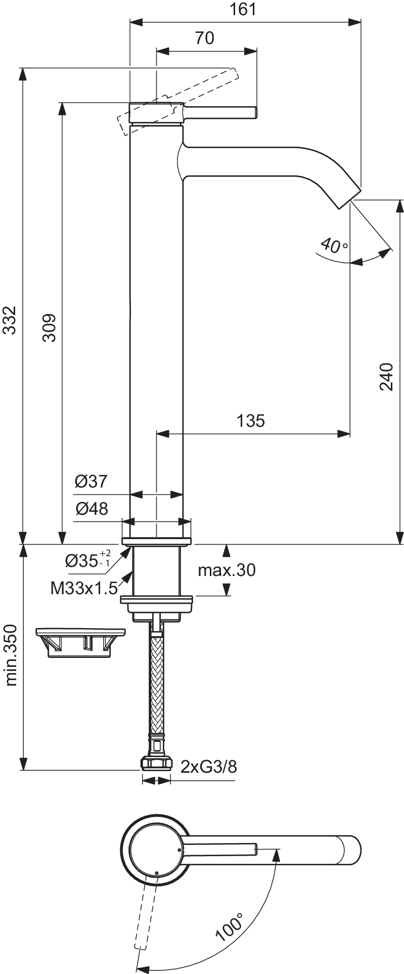 BD762AA techninis brėžinys