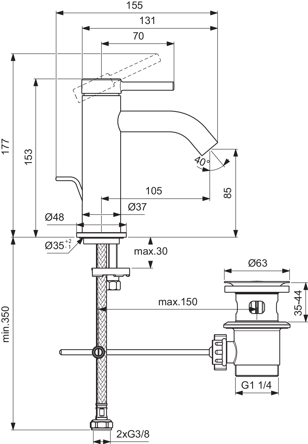 BD846AA techninis brėžinys