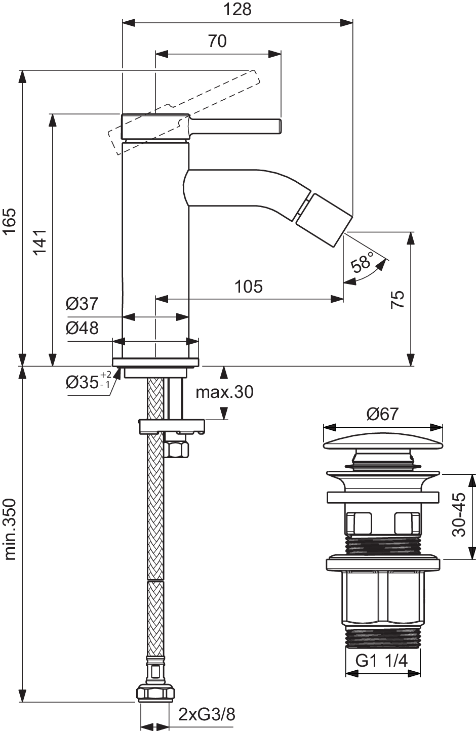BD849XG techninis brėžinys
