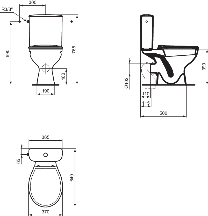 P005701 techninis brėžinys