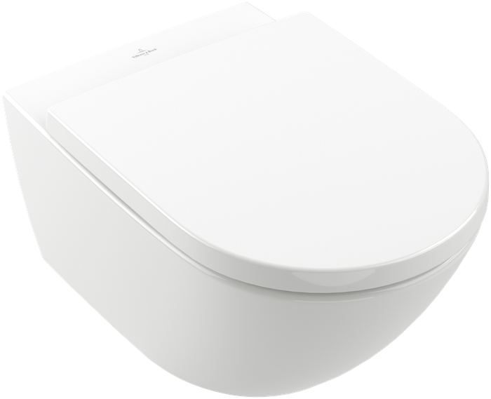 Villeroy & Boch Subway 3.0 TwistFlush Washdown toilet, rimless, wall-mounted, with <p>TwistFlush</p>, White Alpin AntiBac CeramicPlus