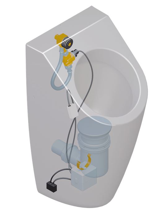 Villeroy & Boch Accessories ProDetect 2 radar flush control for urinals, 279x380x39mm