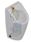 Villeroy & Boch Accessories ProDetect 2 radar flush control for urinals, 245x250x65mm