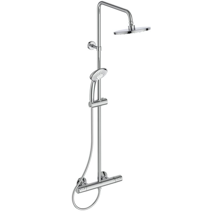 CERATHERM T25 | Exposed shower system 315x492.5x1117 mm, 12.0 l/min (3 bar)