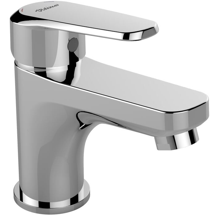 SEVA L | Basin mixer 146x138 mm, 107 mm spout projection, 9 l/min (3 bar), with waste