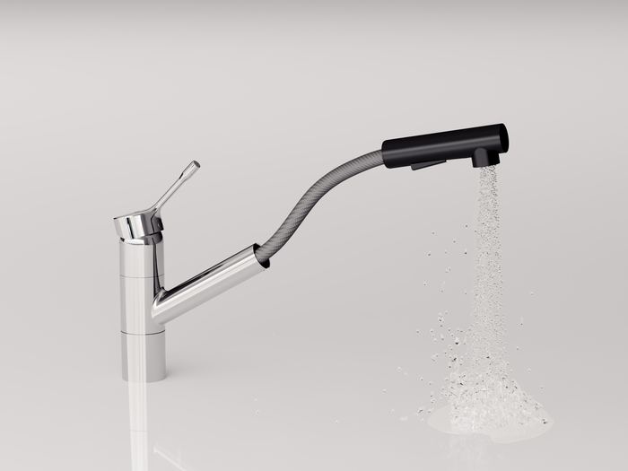 CERALOOK | Kitchen mixer 47x271x215 mm, 233 mm spout projection, 7 l/min (3 bar)