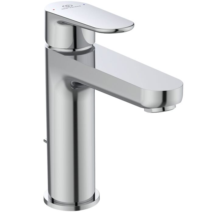 CERAFINE MODEL O | Basin mixer 50x174x176 mm, 126 mm spout projection, 3.8 l/min (3 bar), with waste