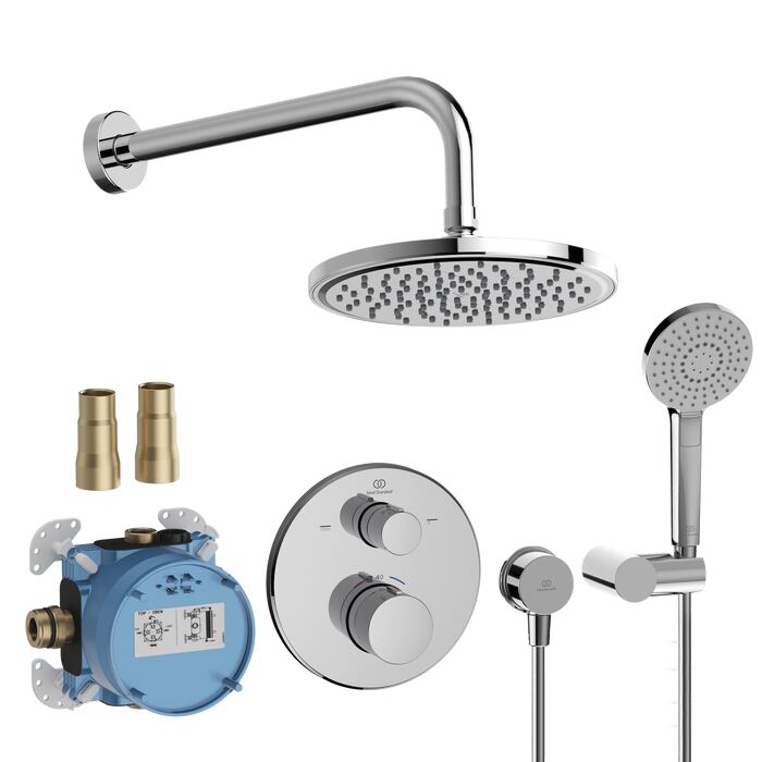 CERATHERM T100 | Built-in shower pack