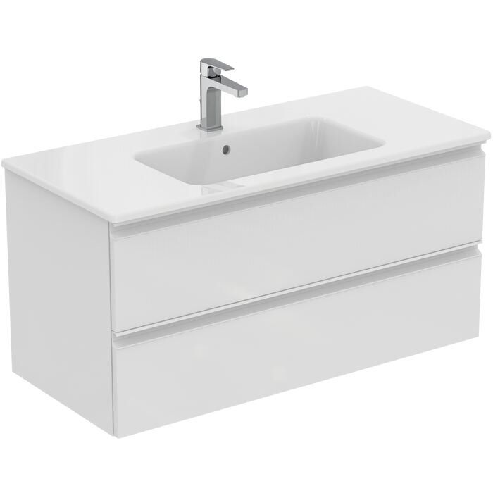 CONNECT | Furniture bundle 1015x465x505 mm, 1 tap hole, with overflow, 2 drawer