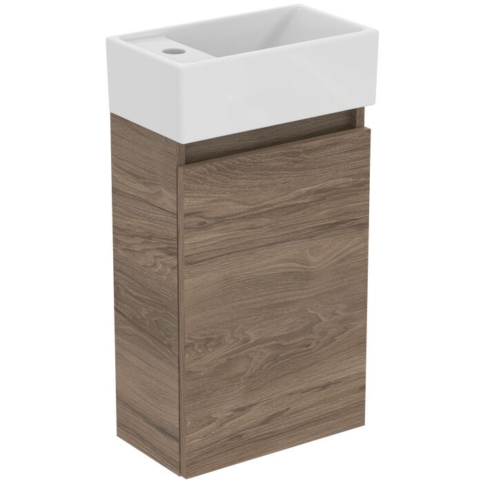 EUROVIT+/ULYSSE+/SIMPLICITY+ | Furniture bundle 370x210x670 mm, 1 tap hole, without overflow, 1 door