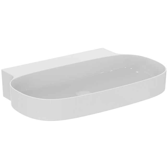 LINDA-X | Basin 750x500x135 mmGrinded bottom side, no tap hole, without overflow