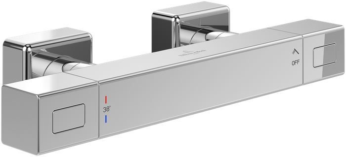 Villeroy & Boch Universal Taps & Fittings Shower thermostat,for Shower, Angular, Chrome
