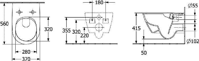 5614R0AM techninis brėžinys