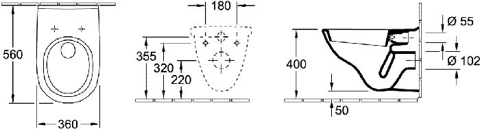 5660H101 techninis brėžinys